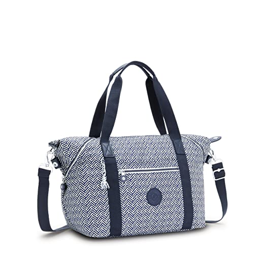 Kipling Bolsa tote feminina de arte, leve Weekender, bolsa de viagem de nylon, Chevron urbano, Chevr