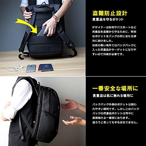 Amazon Co Jp Kingsons キンソンス 通勤バック ビジネスバッグ Pcバッグ Usbコード通し穴あり リュック カバン 通勤鞄 大容量デイパック シューズ バッグ