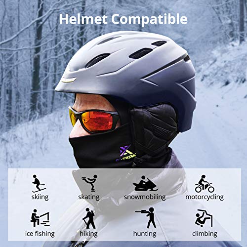 Extremus Icekap Ski Balaclava, Winter Balaclava Face Mask, Tactical Ski Mask,Cold Weather Balaclava Ski Mask For Men Women Black #TOP2