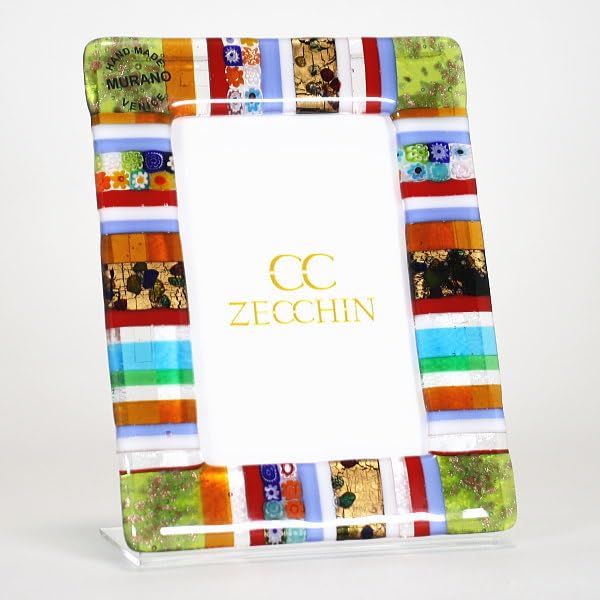 Amazon.co.jp: イタリア製 べネチアンガラス フォトフレーム 写真立て