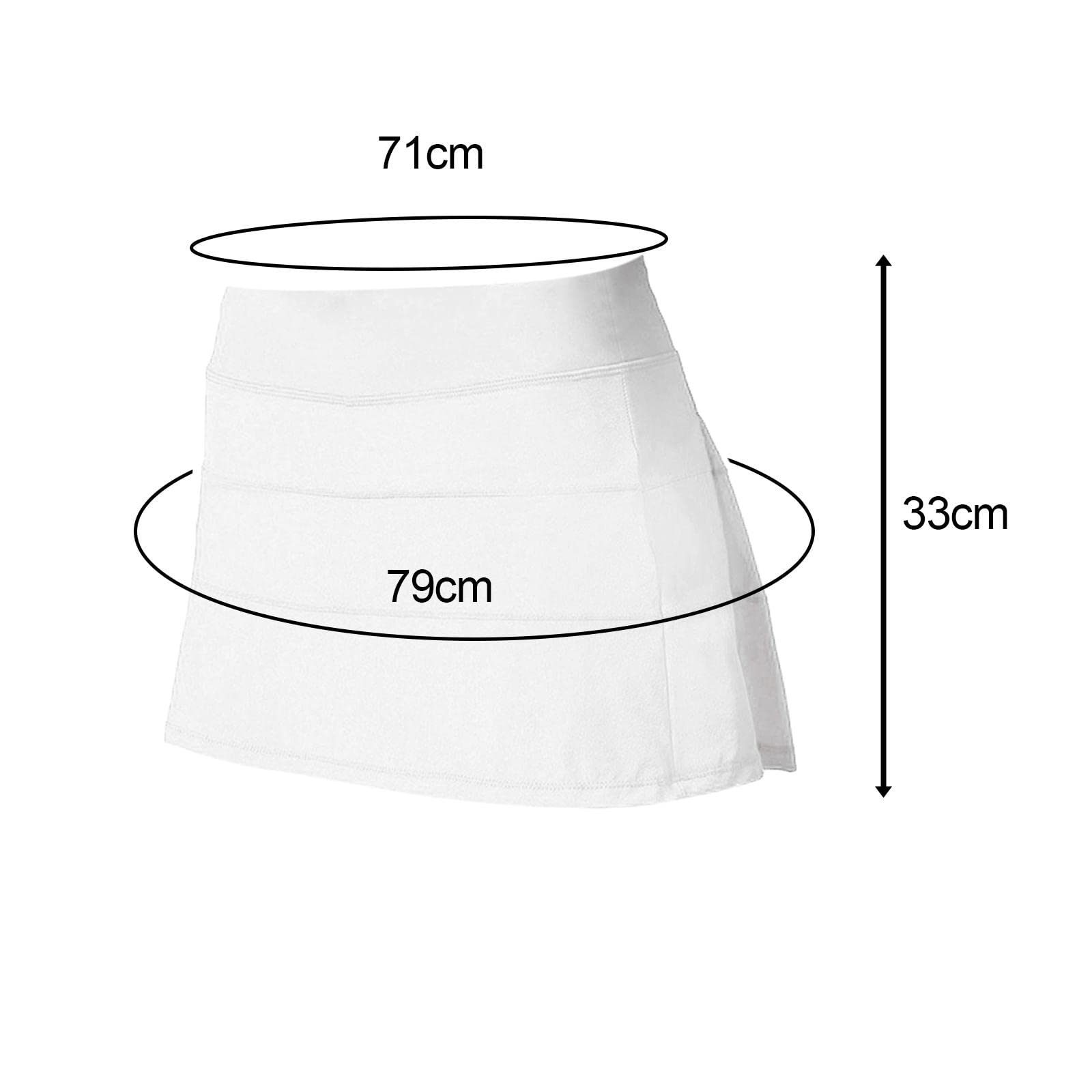 Falda Plisada para Niña de Deporte con Cintura Cómoda Doble Capa Material de Nailon Elástico Y Corte Moderno Adecuada para Tenis Golf Gimnasio Y