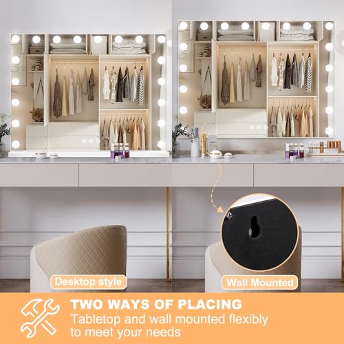LED Vanity Mirror with Bluetooth