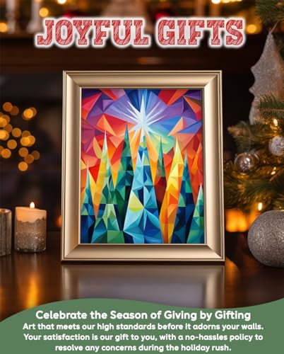 Modern-Christmas-Trees-Triangles-Shapes-Abstract-Painting-Art-Retro-and-Vintage-Christmas-Decorations-Christmas-Party-Decor-and-Gift-High-Quality-Canvas-20-x-24