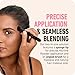 BOLDIFY Dual-Ended Hairline Powder Brush - Precision Makeup Brush Set with Sponge Tip for Seamless Blending - Ideal as a Concealer Brush, Hair Contour Brush, and Root Touch Up