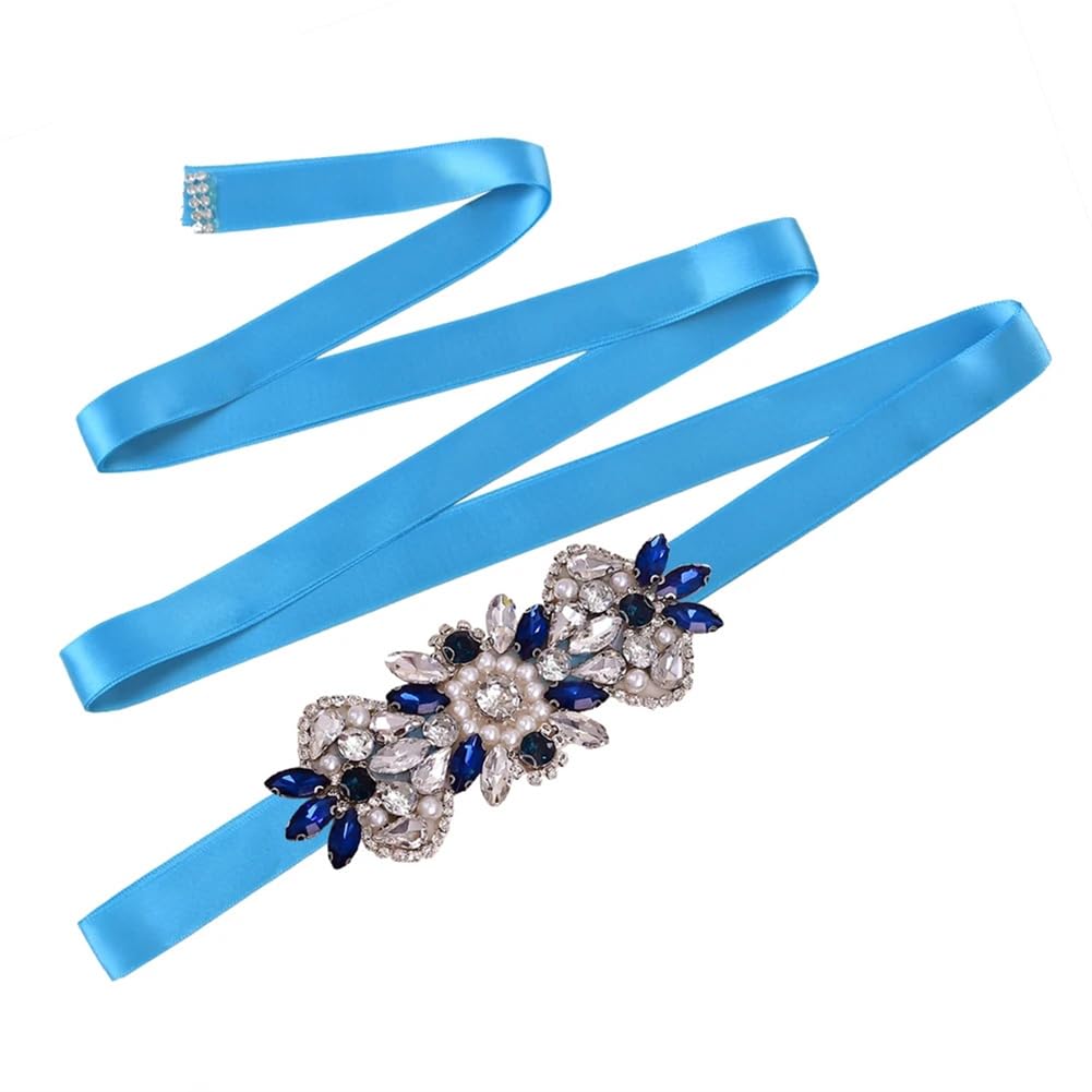 Cinturón de boda con perlas de diamantes de imitación, accesorios de decoración de disfraces, banda de novia