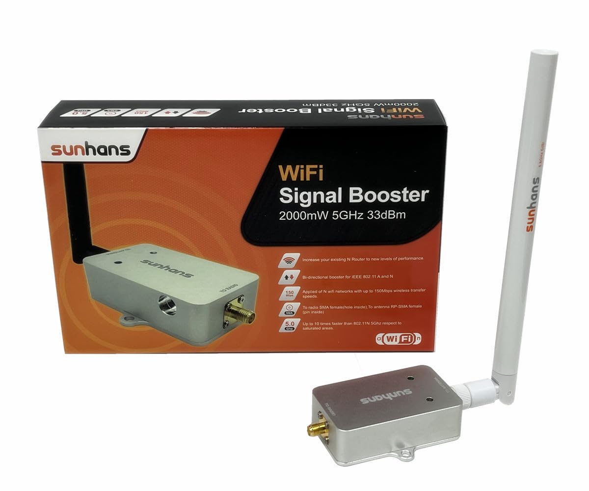 2000mW 5.8G 33dBm kryty repeater sygnału WiFi IEEE 802.11a/n bezprzewodowy wzmacniacz zakresu FPV