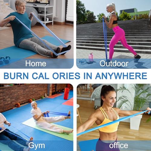 Image of Lianjindun 5 Pcs Professional Resistance Bands. Latex-Free, Pilates Band, Work Out Bands, Stretch Bands for Working Out Women or Men, Exercise Bands Set for Pilates, Physical Therapy, Yoga