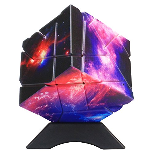 Twister.CK Ghost Cube 3x3,3x3 Speed Cube Stickerless,Creative Magic Puzzle Cube with Unique Starry Sky Pattern Twist Puzzle Adult Kids Educational Toy
