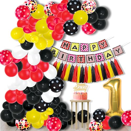 PYCALOW 1st Birthday Party Supplies - Party Decorations Banner,Length Paper Tassels ,Cake...