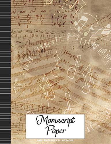 Manuscript Paper: Wide Staff Notebook for Kids and Adults I 110 Pages I Orchestra Theme I Blank Sheet Music Book for Beginners and Experts I For ... other Instruments I Gift Idea for Musicians image 3