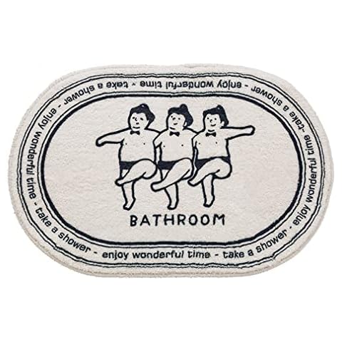 LIKETN Soft Cozy Cartoon Bath Rugs Living Room Mat Bath Mats Non Slip Bathroom Cute Door Mat Bathroom Carpet Bedroom Durable Kitchen Doormat Area Rug Runner Rug (20" X 31.5", 01) Cover