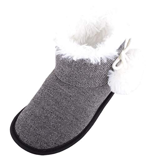 Preisvergleich Produktbild Absolute Footwear Damen Arabella Hausschuh, Schwarz, 35.5 / 37 EU