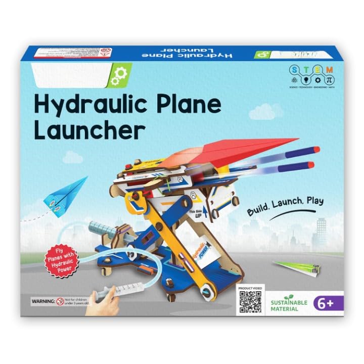 ZEKWON ENTERPRISE 2in1 Hydraulic Aeroplane & Dart Launcher Toy for Kids 6-8-10-12-14 Years Old | Shoots Planes/Darts Far in Air I Birthday Gifts for Boys & Girls | DIY Science Toy for Kids 6-14-image-43