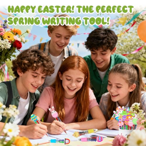 Save 41% on 30 Pcs Easter Multicolor 4-in-1 Fun Pens