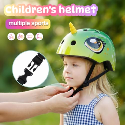 Image of Toddler Kids Bike Helmet, Adjustable and Multi-Sport, 3 Sizes for Ages 1-2-3-5-8-14 Years Child Infant Boys Girls