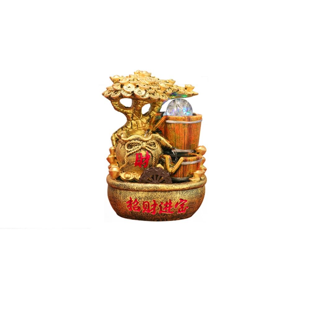 Fontaine cascade d'intérieur Feng Shui pour bureau et salon zen