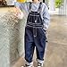 Kids Overalls Girls Spring Boys Denim Overalls Wide Leg Big Kids Bibs Overall Baggy Light Y2K Jean Jumpsuits & Rompers Blue 5-6 Years
