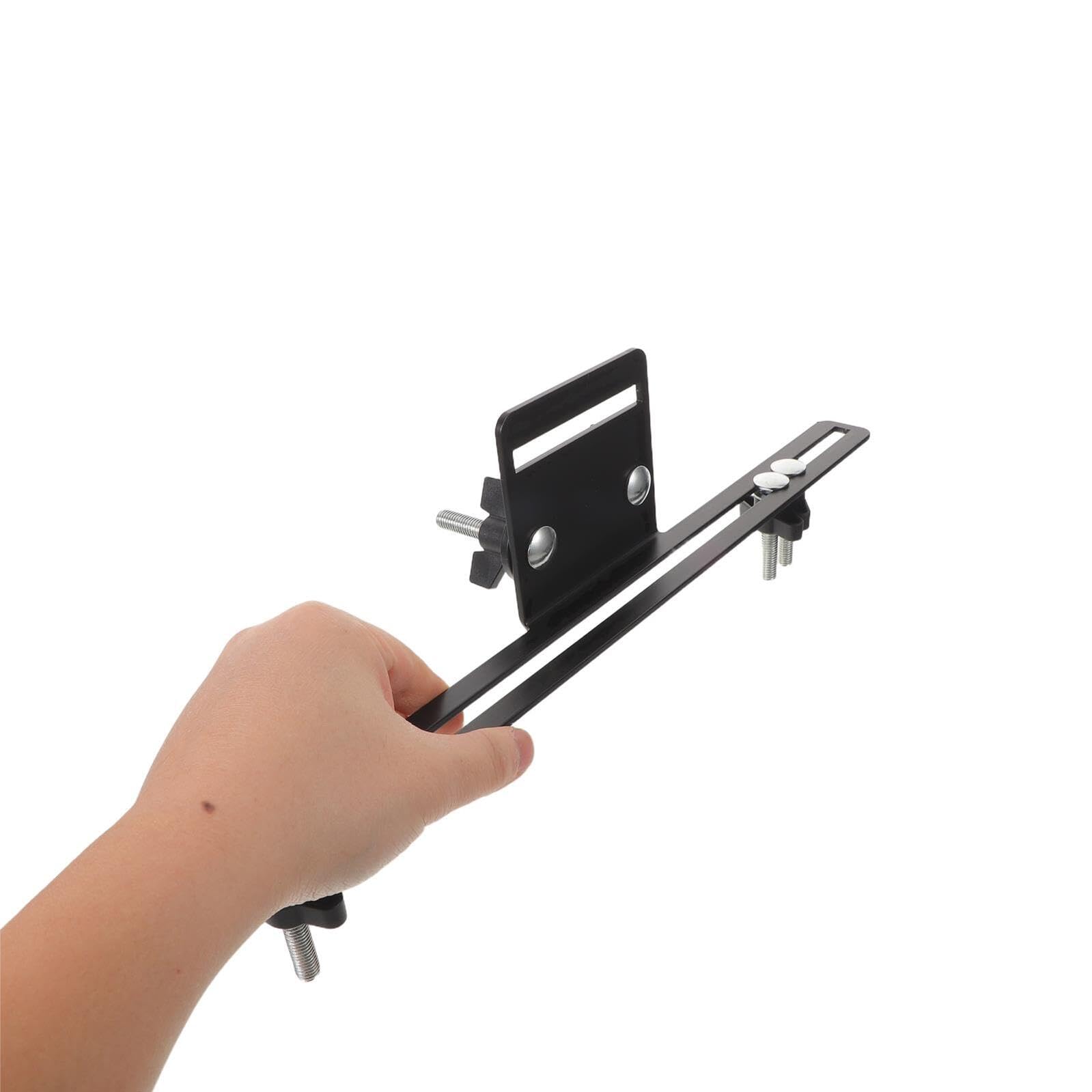 Supvox Kuhglockenhalter Metall mit Schnellverschluss Doppellagige Trommelhalterung Kompatibel für Schlagzeug Jam Blocks Stabiles Percussion Zubehör für Musiker