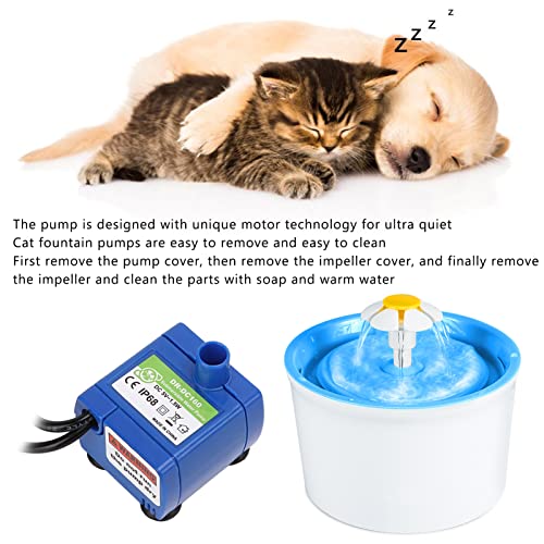 Repuesto bomba USB ultrasilenciosa para fuente de gato miniatura 6