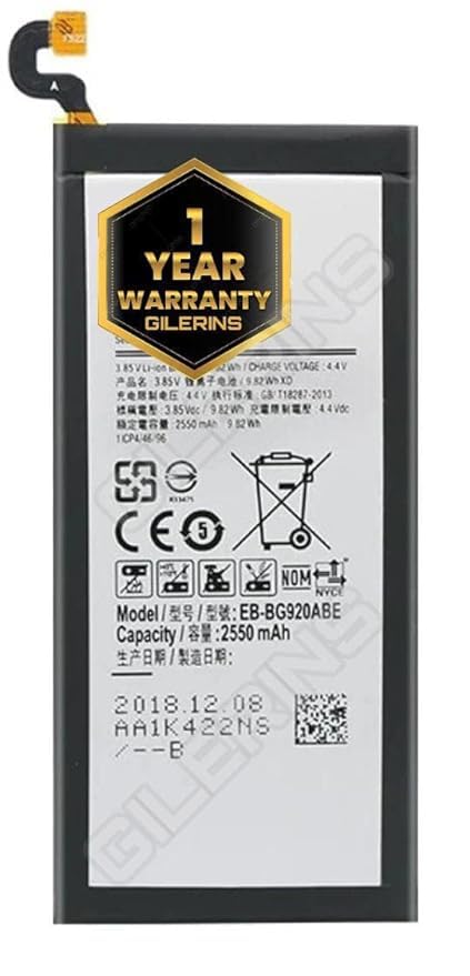 Image of Original EB-BG920ABE Battery for Samsung Galaxy S6 G9200 G920F G920I Battery with 1 Year Warranty** (HH150)