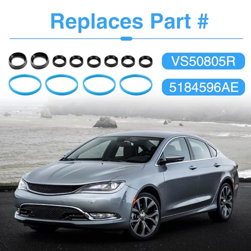 Image of VS50805R Valve Cover Gasket Seal &MS97204 Intake Manifold Gasket for Dodge Avenger Challenger 3.6L 2011-2022,Chrysler 200 300,Durango Grand Caravan Journey Jeep Cherokee,Wrangler,Ram 1500 5184596AE