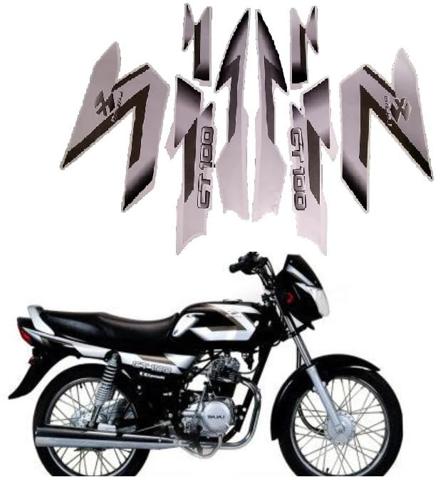 Sticker & Decal for Bike (Black) (Bajaj_CT_100_Gry_Silver_Stc_Blk_Bike) (B0DH56MCRP) Amazon Price History, Amazon Price Tracker