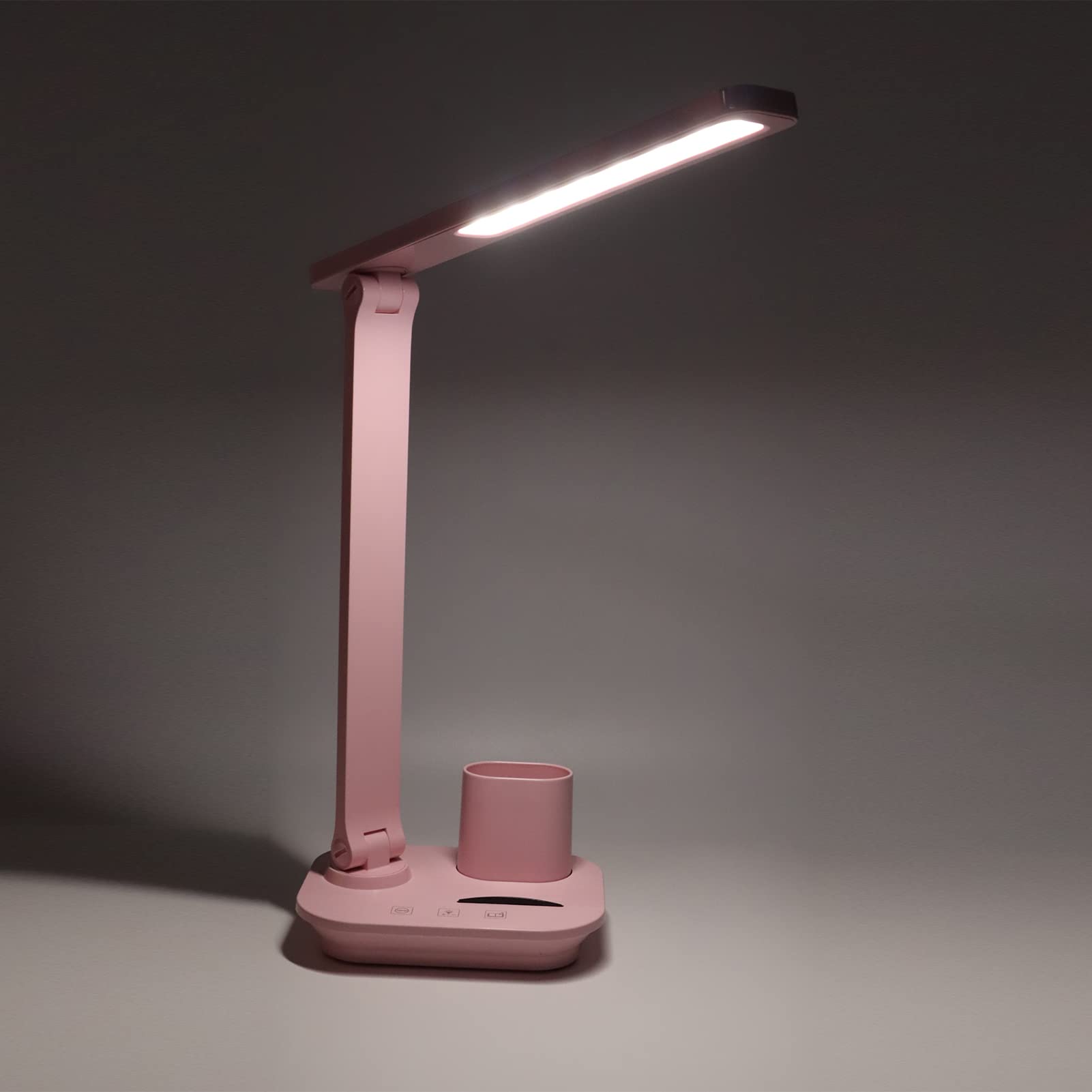 Lampada Da Scrivania Pieghevole Portatile Veesee | Luce Notturna LED Ricaricabile USB Con Collo D'Oca | Arancione - 2