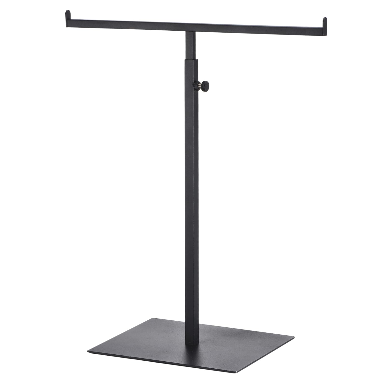 uxcell t Shaped Purse Display Stand Adjustable Handbag Rack Single Hook Holder, Black