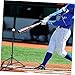 Parliky Portable Baseball Batting Tee Practice Stand Lightweight Durable Baseball Hitting Rack for Outdoor Training for Youth and Adult Players