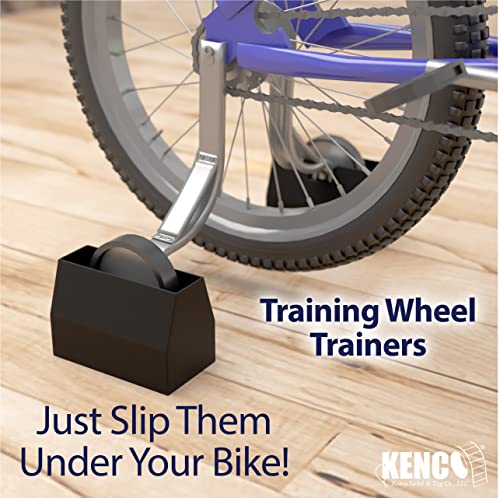 Image of Training Wheel Trainers - Indoor Kids Stationary Bike Trainer Stand for Kids Bikes with Training Wheels (1 Pack Black)