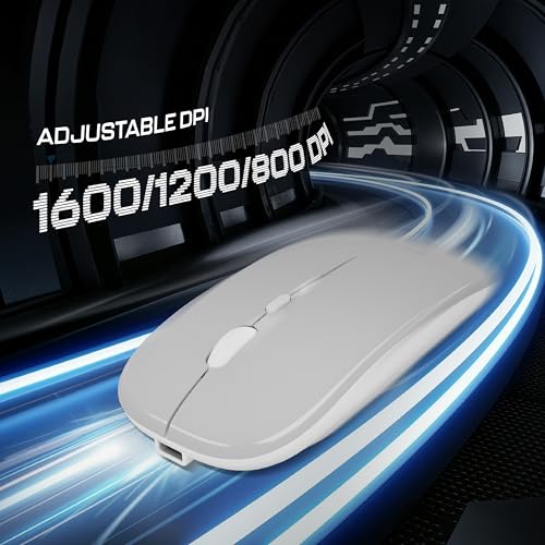 Image of Geonix Opal A11 Optical Wireless Mouse | High Precision Tracking, Silent Click, 3 DPI Modes, Type-C Rechargeable, 10 m Range, 4-Button Ergonomic Design