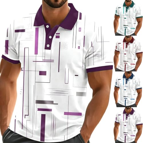 Polo d'été multicolore pour homme idéal en terrasse