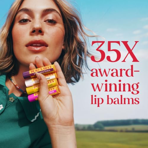 Burt's Bees Lip Balm - Berry Agua Fresca, Dragonfruit Lemon, Coconut & Pear, Tropical Pineapple Pack, With Beeswax, Tint-Free, Natural Origin Lip Treatment, 4 Tubes, 0.15 oz. - image 7