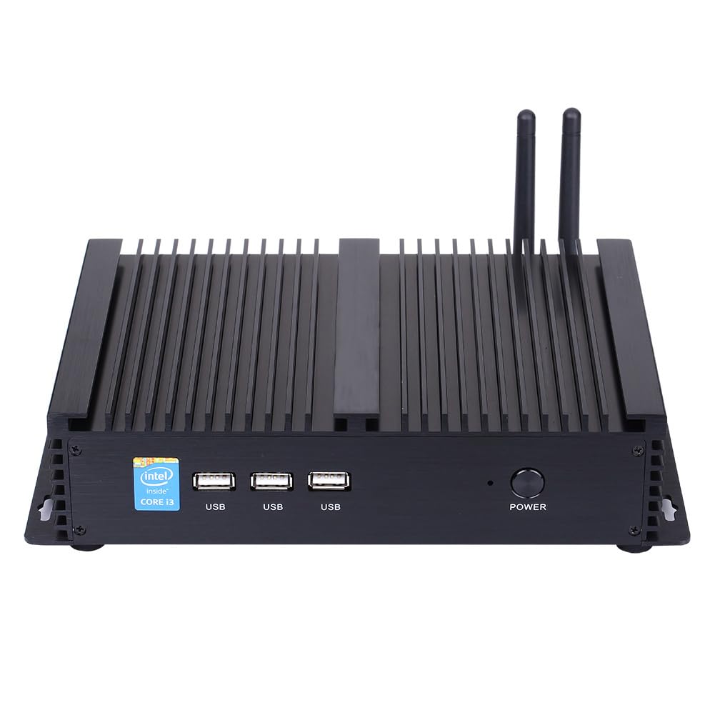Fanless Industrial PC, Mini Computer, I3 8140U 8145U, Windows 11 / Linux Ubuntu, IM03, AC WiFi, BT, VGA, HDMI, LAN, 2 x COM RS232, 3 x USB2.0, 4 x USB3.0, 32G RAM, 256G SSD