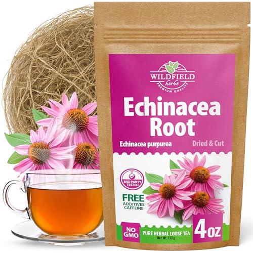 Image of 4 oz. Echinacea Root Herbal Tea (Crataegus L.) - 113g Dried Echinacea Root Tea Raiz de Equinacea