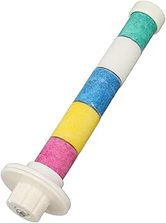 Bird Perch Stand Toy, Wearable and Durable Quartz Sand Easy to Install Bird Perch Stand Decorative Bird Cage Branch Perch Accessory for Parakeets Cockatiels