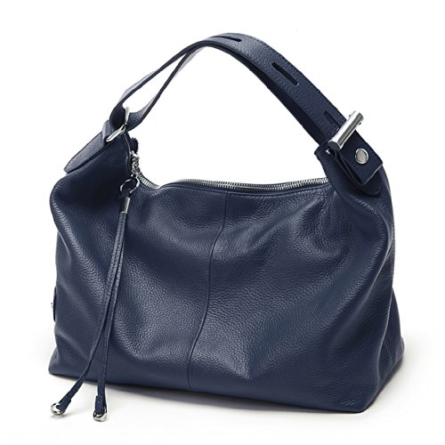 Sac à main en cuir véritable élégant et intemporel pour femme