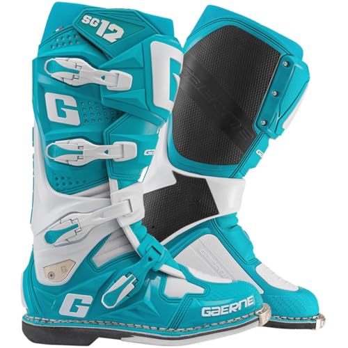 Gaerne Botas de motocross SG 12, color azul, talla 44