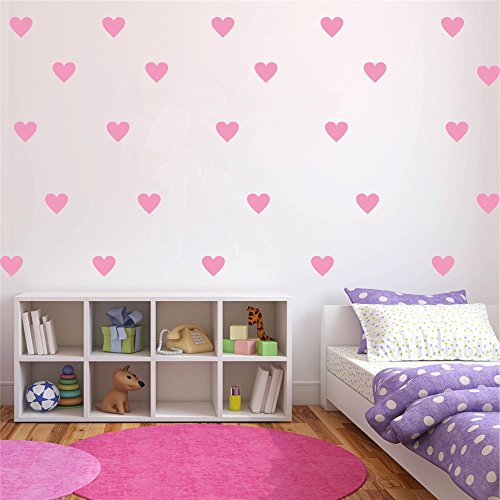 96 adhesivos de vinilo removibles en forma de corazón 2 pulgadas miniatura 5