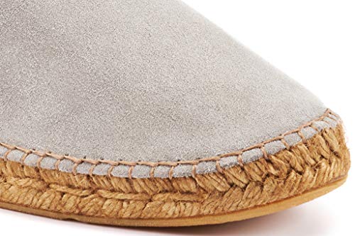 VISCATA Capsasal Suede Espadrilles Handmade Men's Espadrille Flats with Super Soft Suede 100% Natural Jute Midsole Rubber Sole for Extra Comfort for All Casual Occasions 7