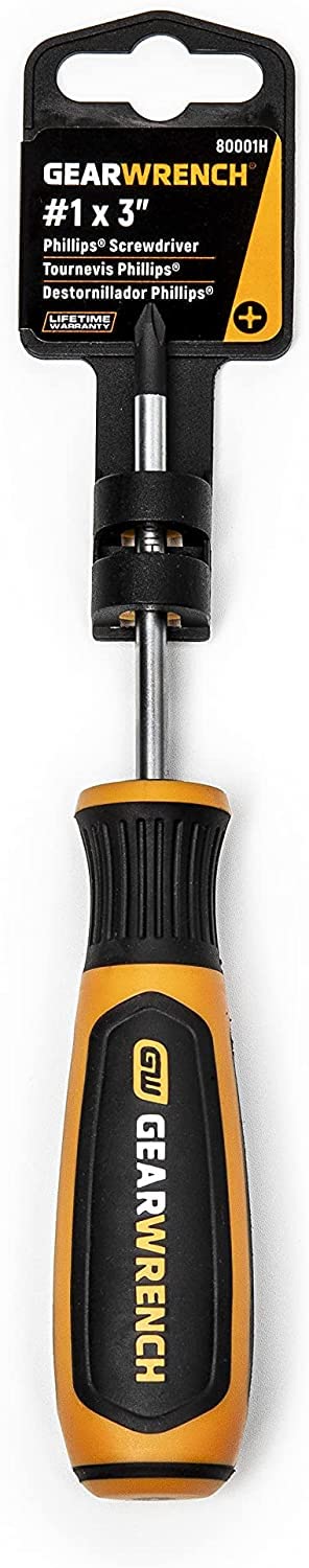 GEARWRENCH #1 x 7,6 cm śrubokręt Phillips podwójny materiał - 80001H