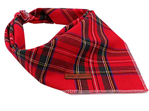 Unique style paws Hundeschal 1 STK. Waschbare Halsdreiecke aus Baumwolle Hundehalstücher für Kleine Mittel Große Hunde und Katzen