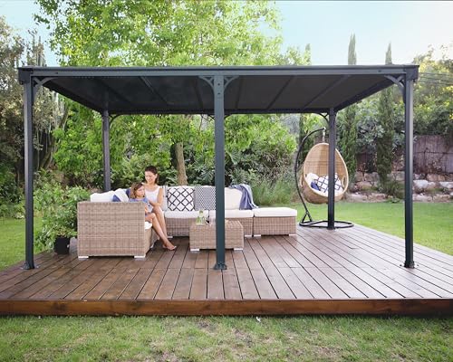 Terrassenüberdachung Polycarbonat Palram Milano 4300 im Vergleich