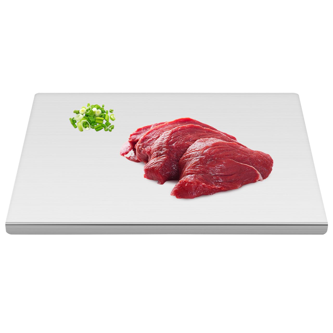 Planche à découper en acier inoxydable BESPORTBLE contre les odeurs et bactéries en cuisine