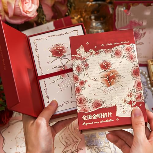Cartes de vœux de luxe or rose floral pour livre d'or de mariage et art mural encadré
