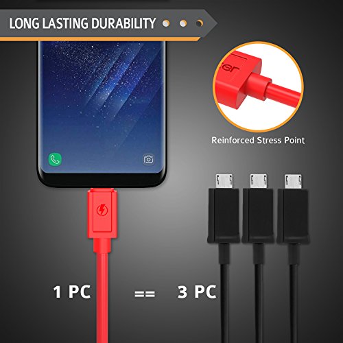 Image of Tukzer Micro V2.4 Micro V2.4 1.21m Micro USB Cable (Red)