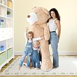 MKS XXL Teddybär 200cm – Weiches Riesen Kuscheltier für Kinder & Erwachsene – Flauschiger XXL Plüschtier Bär Geburtstag, Valentinstag & Weihnachten – Kuschelig & pflegeleicht
