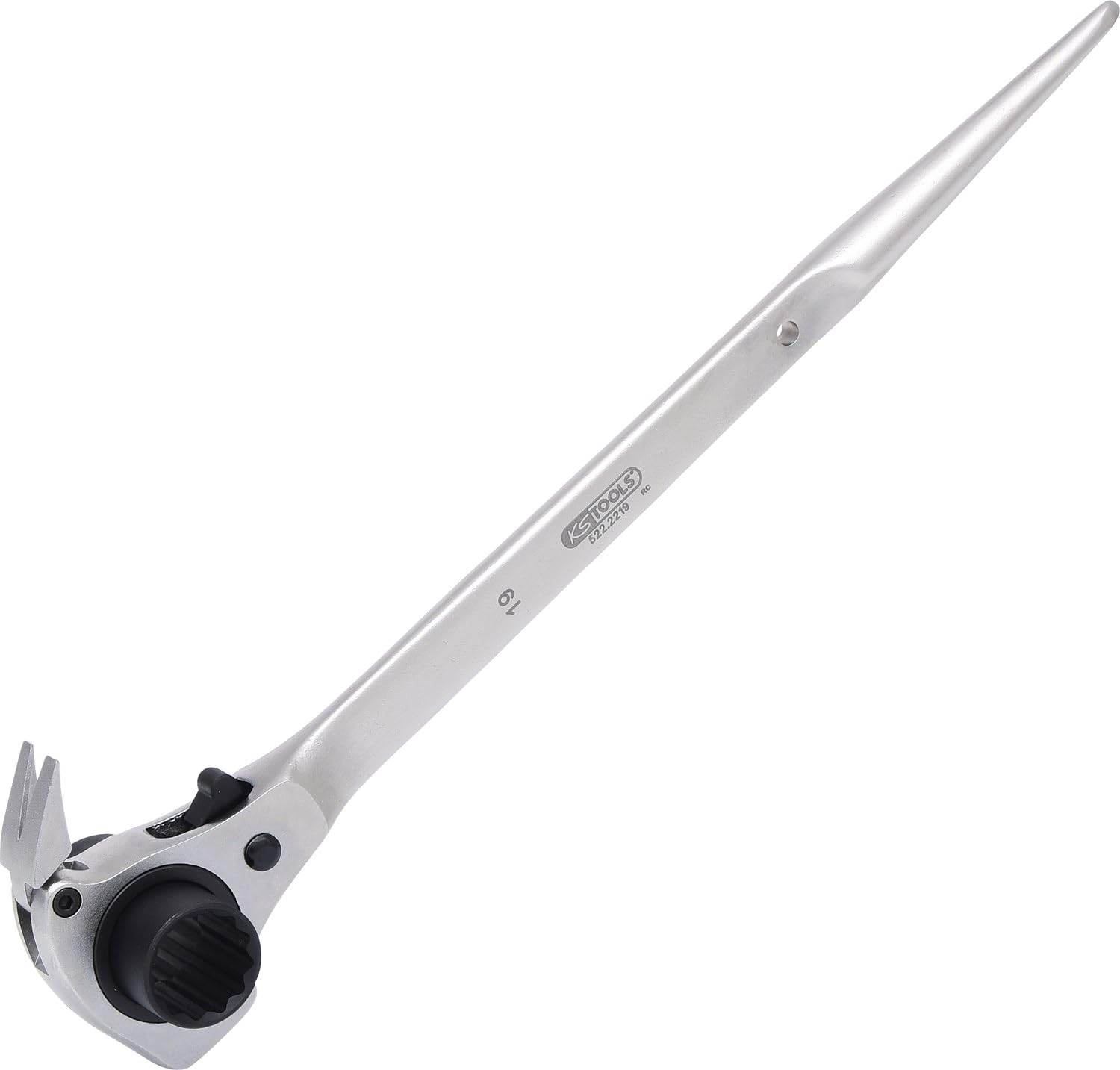 Ks Tools Silver 522.2219 4-In-1 Scaffolding Key, 19 X 22 Mm