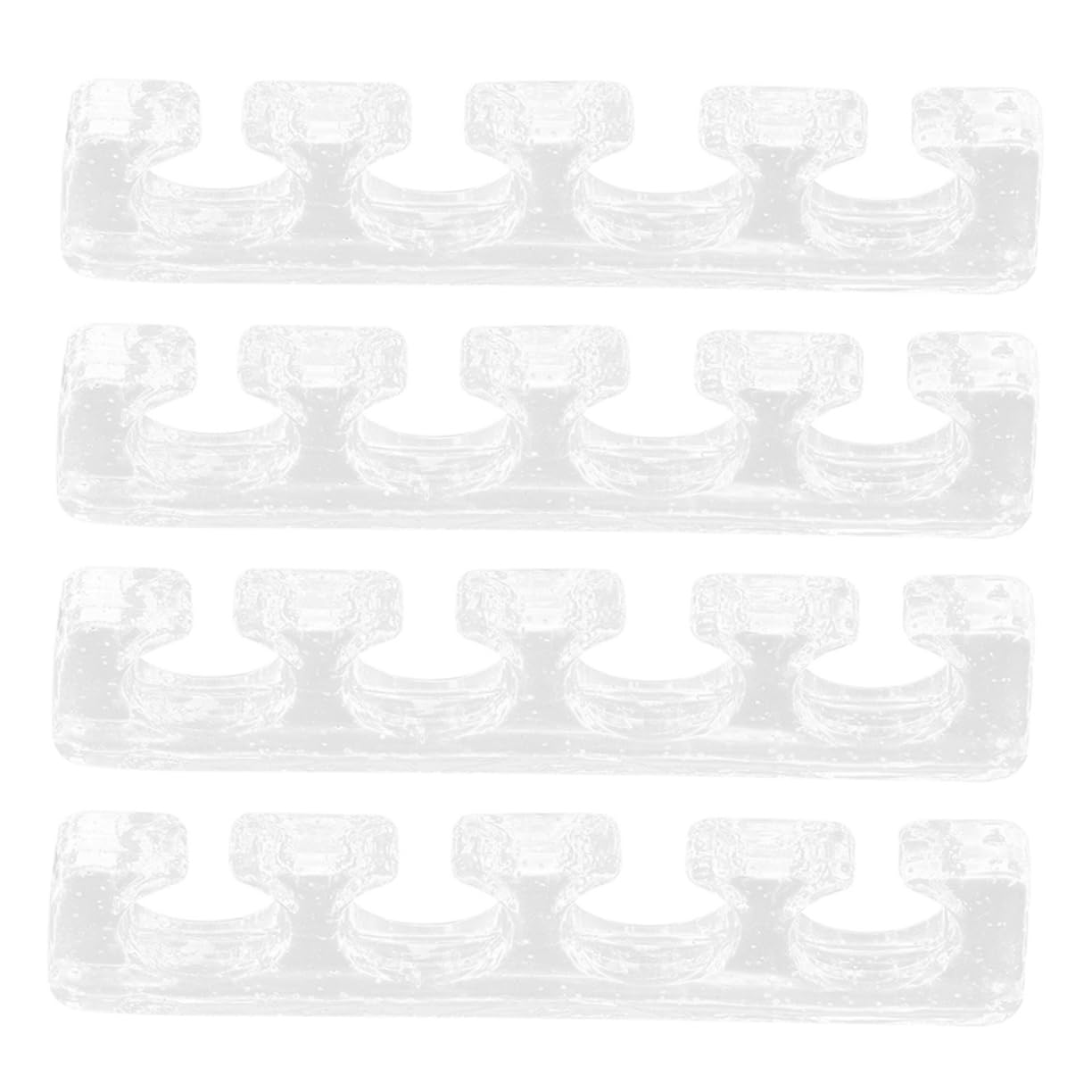 FOMIYES 2 Pair Nail Tools Toe Separator Soft Silicone Toe Dividers Reusable Versatile for Hands Feet