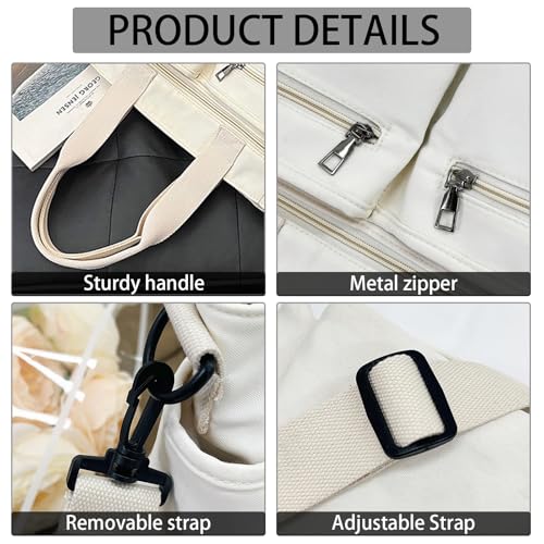 Image of KAMEILONG Womens Casual Corduroy Tote Bags with Multiple Pockets Hobo Crossbody Bag Travel Shoulder Bags Cute Purse Handbag